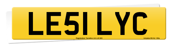 Registration number LE51 LYC
